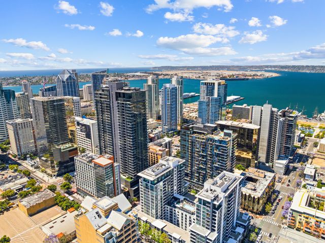 The San Diego skyline from the east