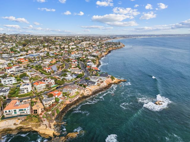 Bird Rock coastline from above