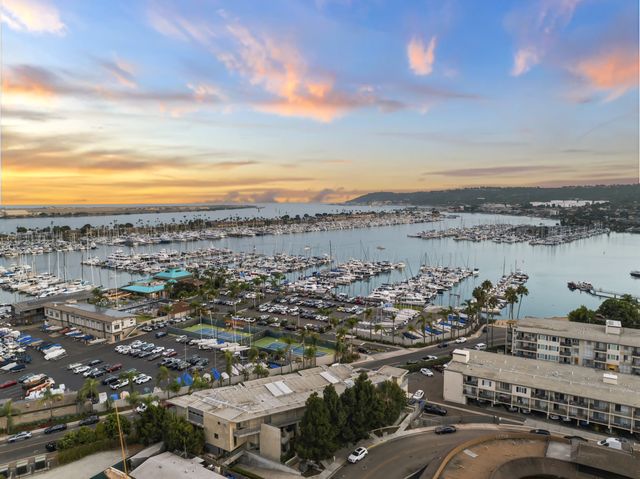 Point Loma waterfront at golden hour