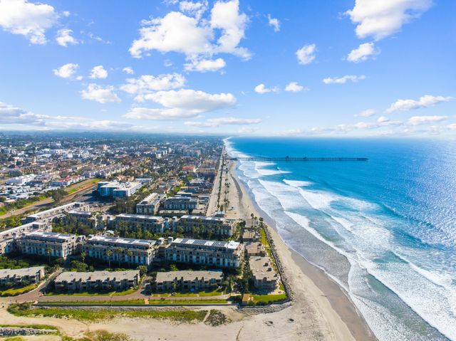 North Coast Village and the Oceanside sand